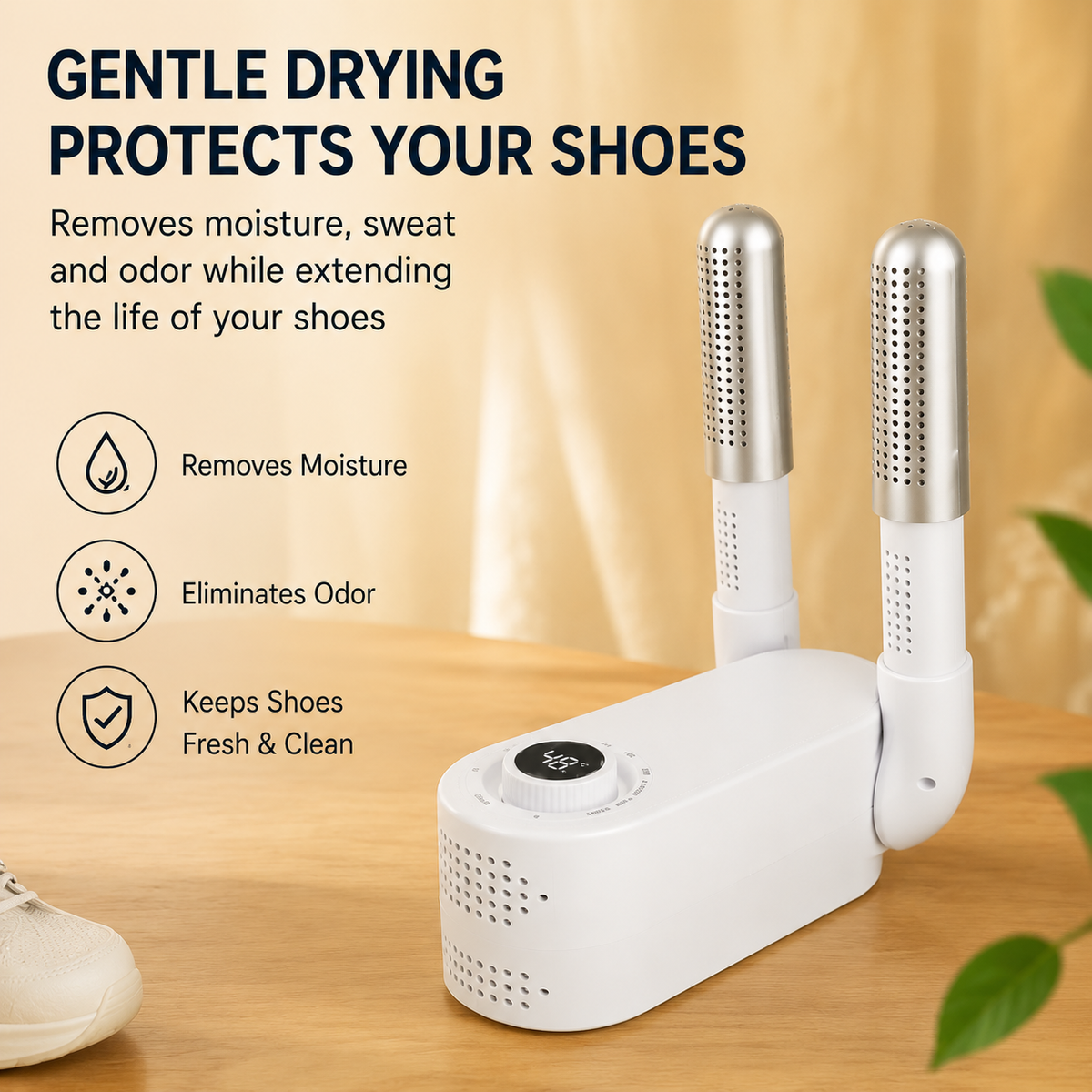 GACTRON Electric Shoe Dryer & Boot Dryer | Portable Shoe Drying Machine with Adjustable Timer & Constant Temperature | Fast Drying Deodorizer for Shoes, Boots, Sneakers, Gloves & Socks